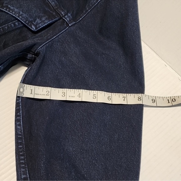 Marques Almeida grommet dark navy denim jacket raw edge belted oversize punk - Picture 14 of 17